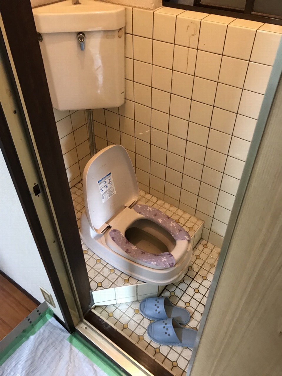 京都府京都市山科区 和式トイレ→洋式トイレリフォーム工事｜京都のお風呂リフォームなら蒲原工務店へお任せください！