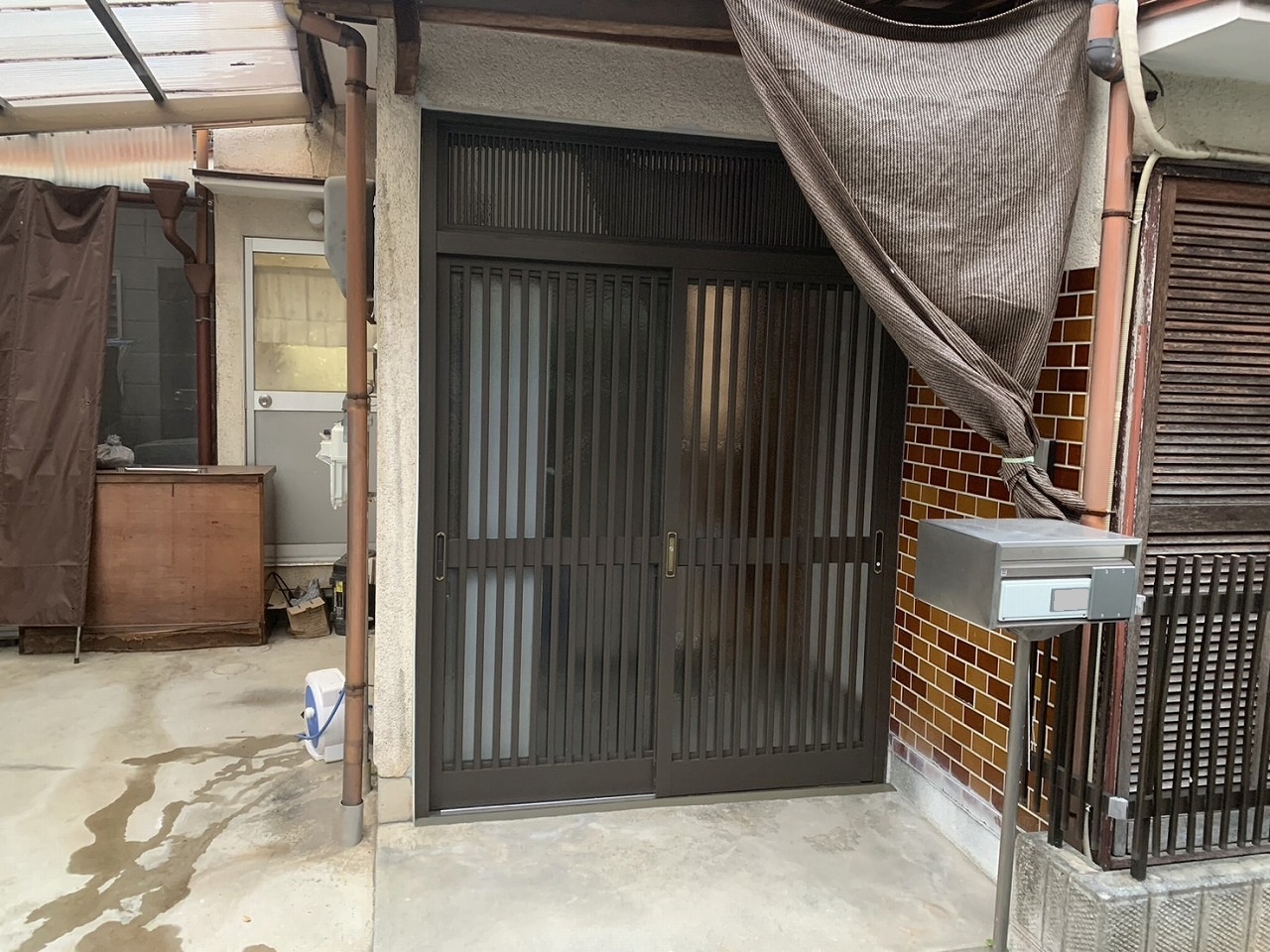 京都府向日市　玄関ドアカバー工法リニューアル工事