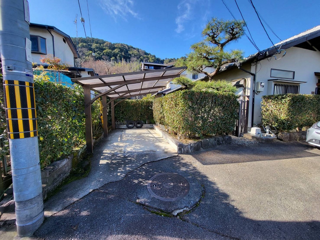 京都市西京区　お庭からガレージ化工事2