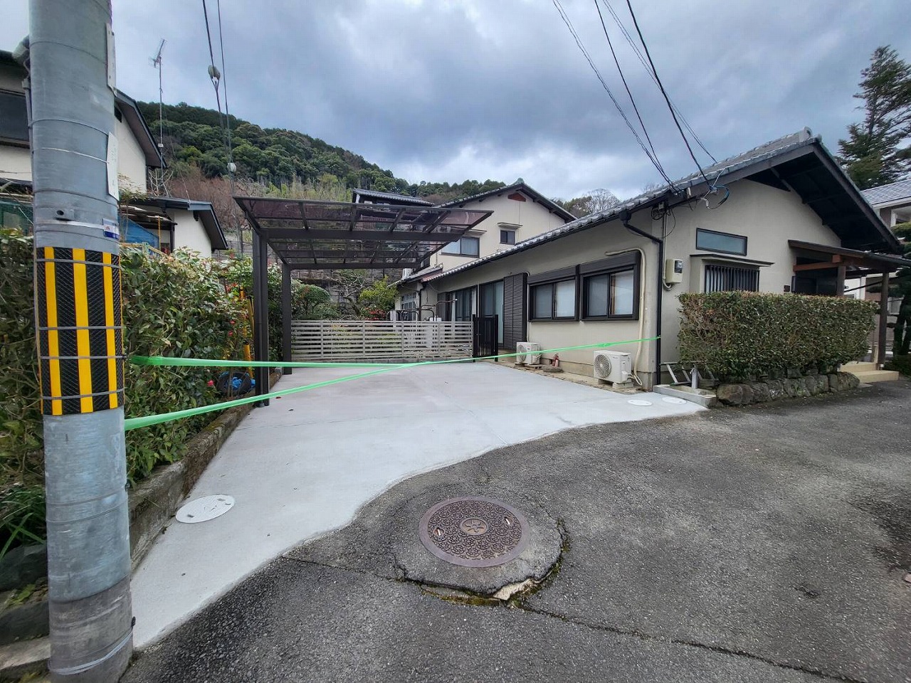 京都市西京区　お庭からガレージ化工事2