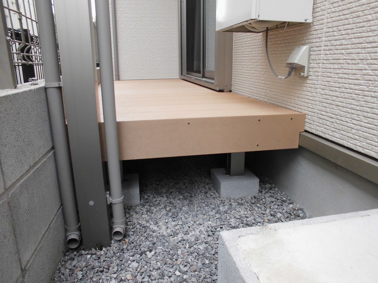 京都府向日市　ウッドデッキ新設工事