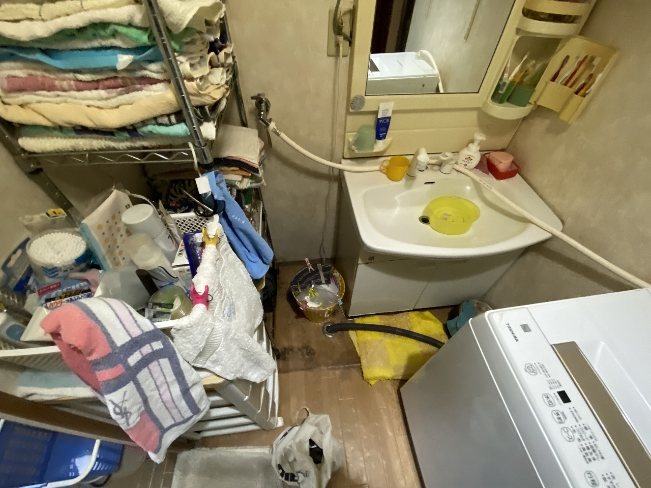 京都市西京区　洗面台リフォーム工事