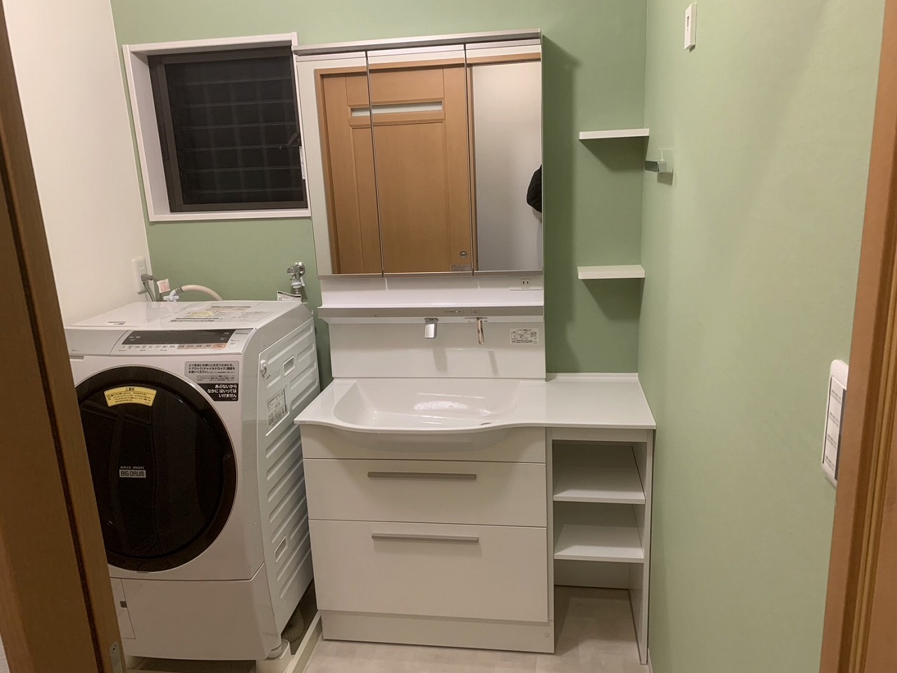 京都市伏見区　洗面台リフォーム工事