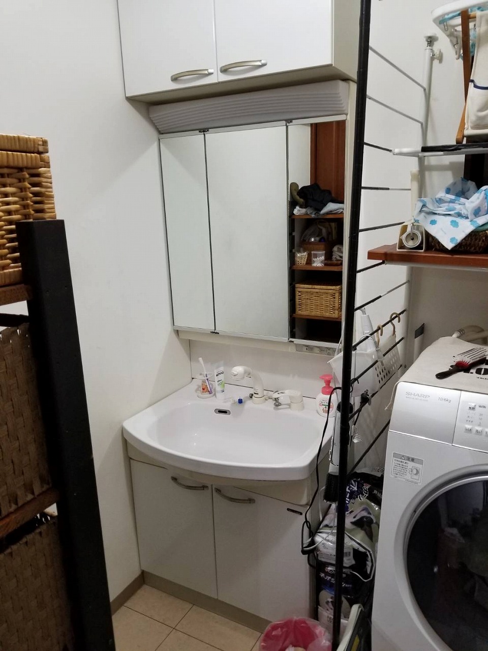 京都市南区　洗面台リフォーム工事