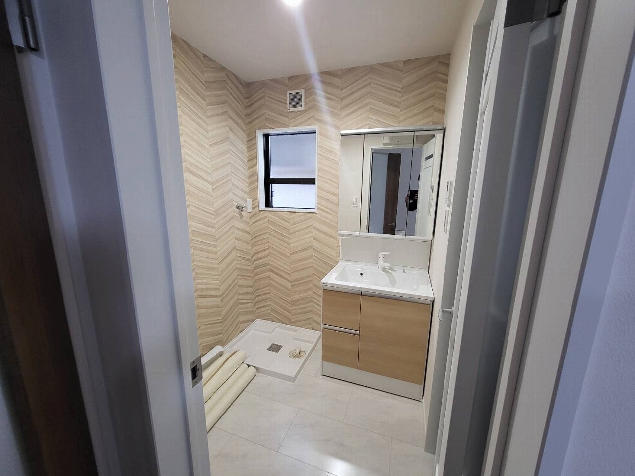 京都市西京区　洗面室新築工事