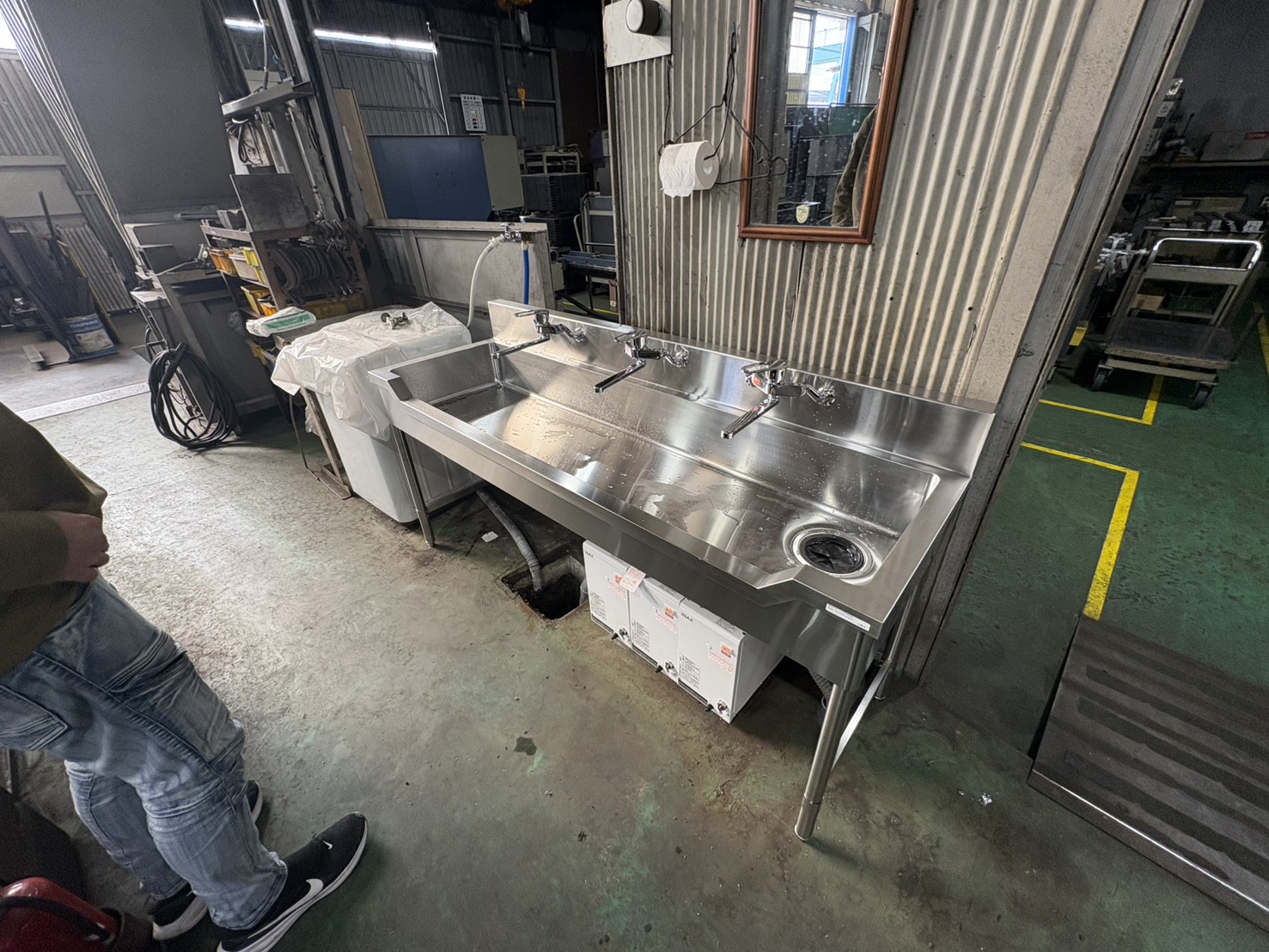 京都府向日市 工場シンクリニューアル工事