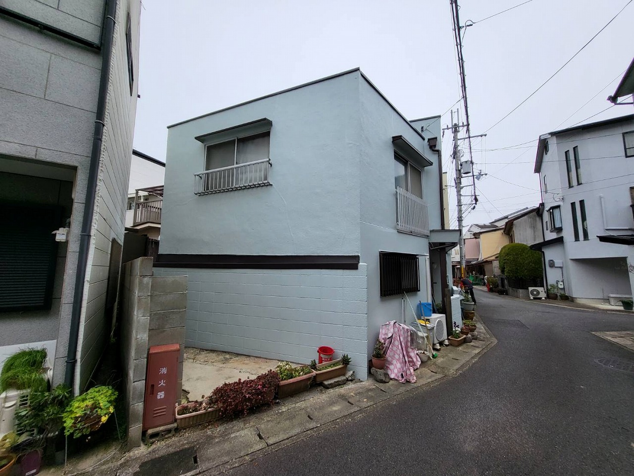 京都市右京区　戸建て　外壁塗装工事