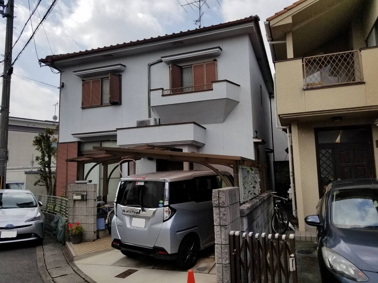 京都府向日市戸建て　外壁塗装工事