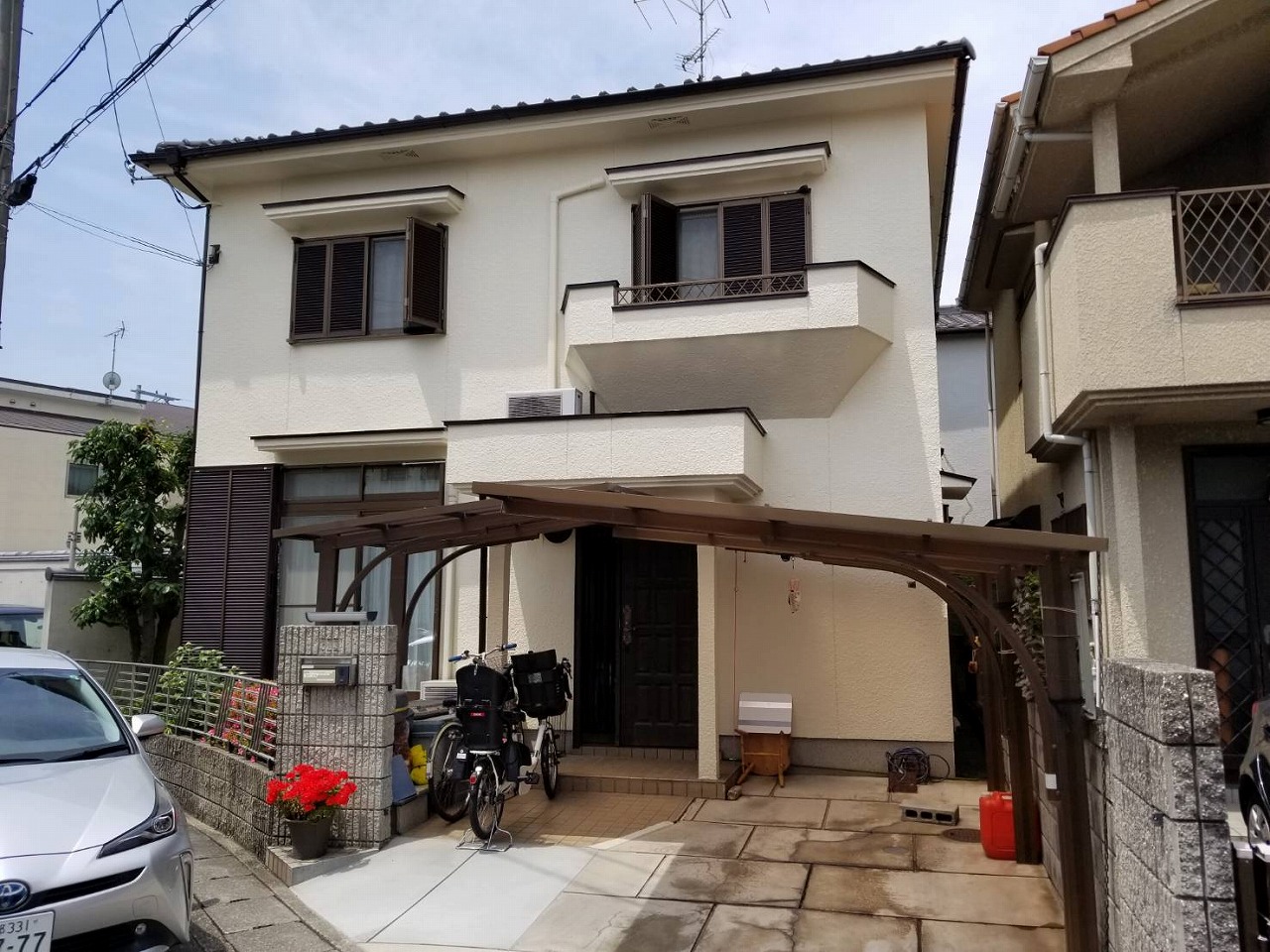 京都府向日市戸建て　外壁塗装工事