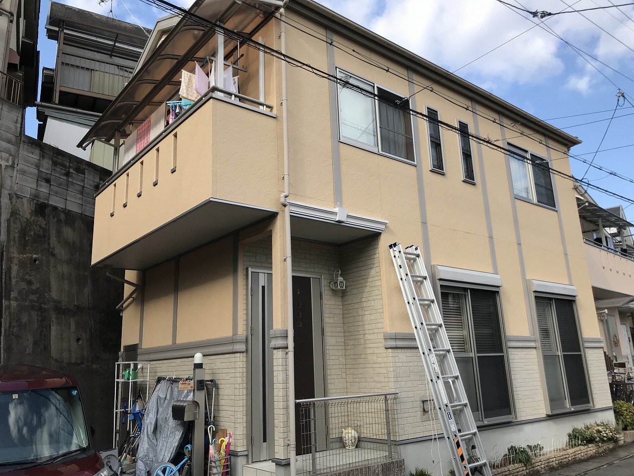 京都府向日市戸建て　外壁塗装工事