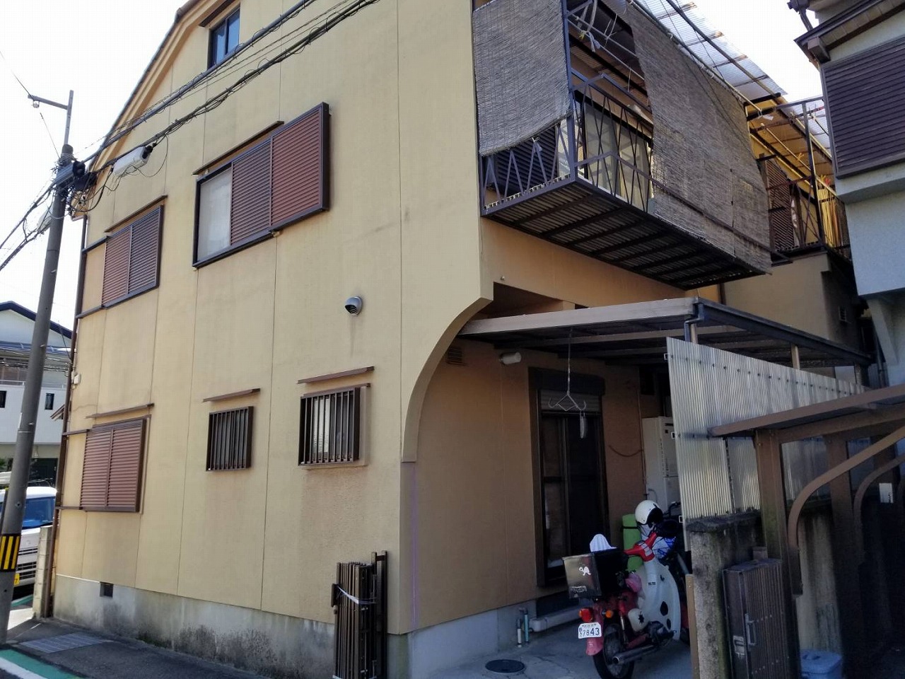 京都府向日市戸建て　外壁塗装