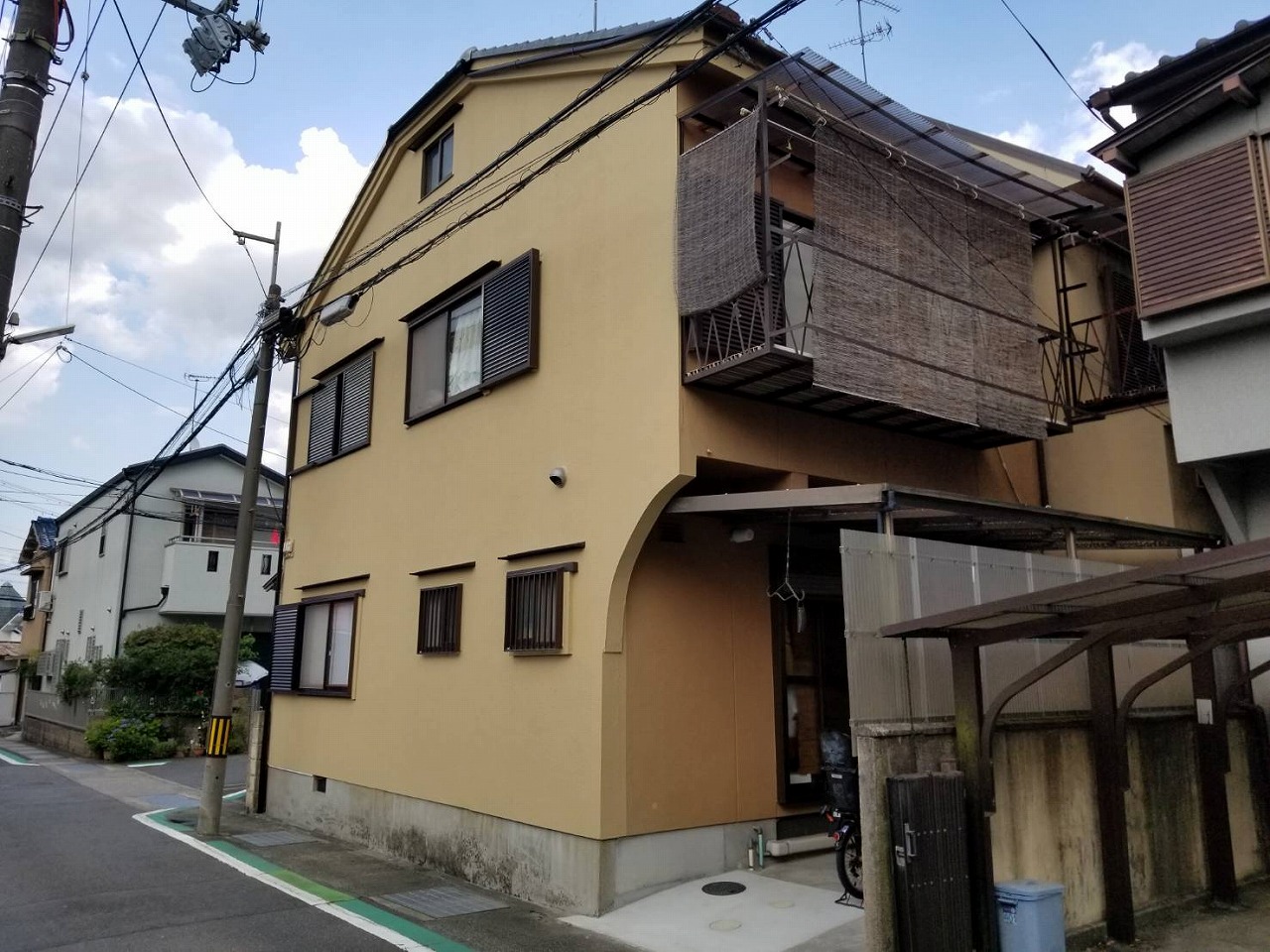 京都府向日市戸建て　外壁塗装