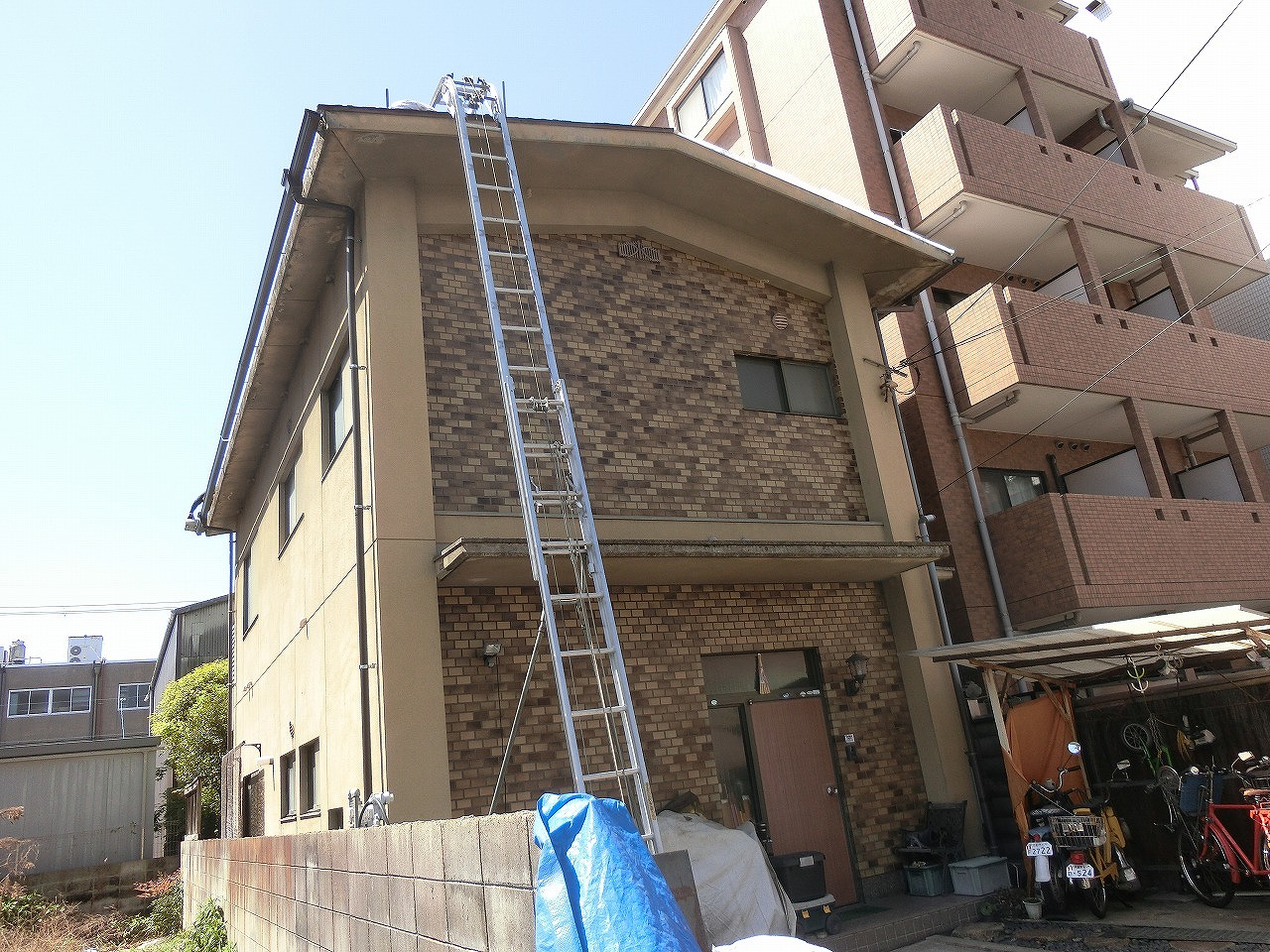 京都市右京区戸建て　外壁塗装