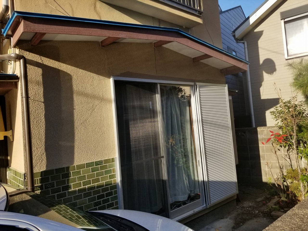 京都府向日市　雨戸窓取替工事