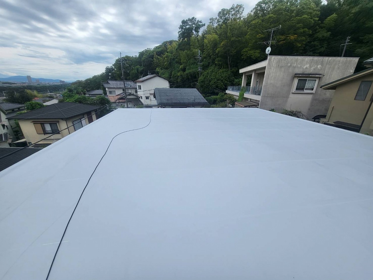 京都府大山崎町　戸建て屋根防水工事