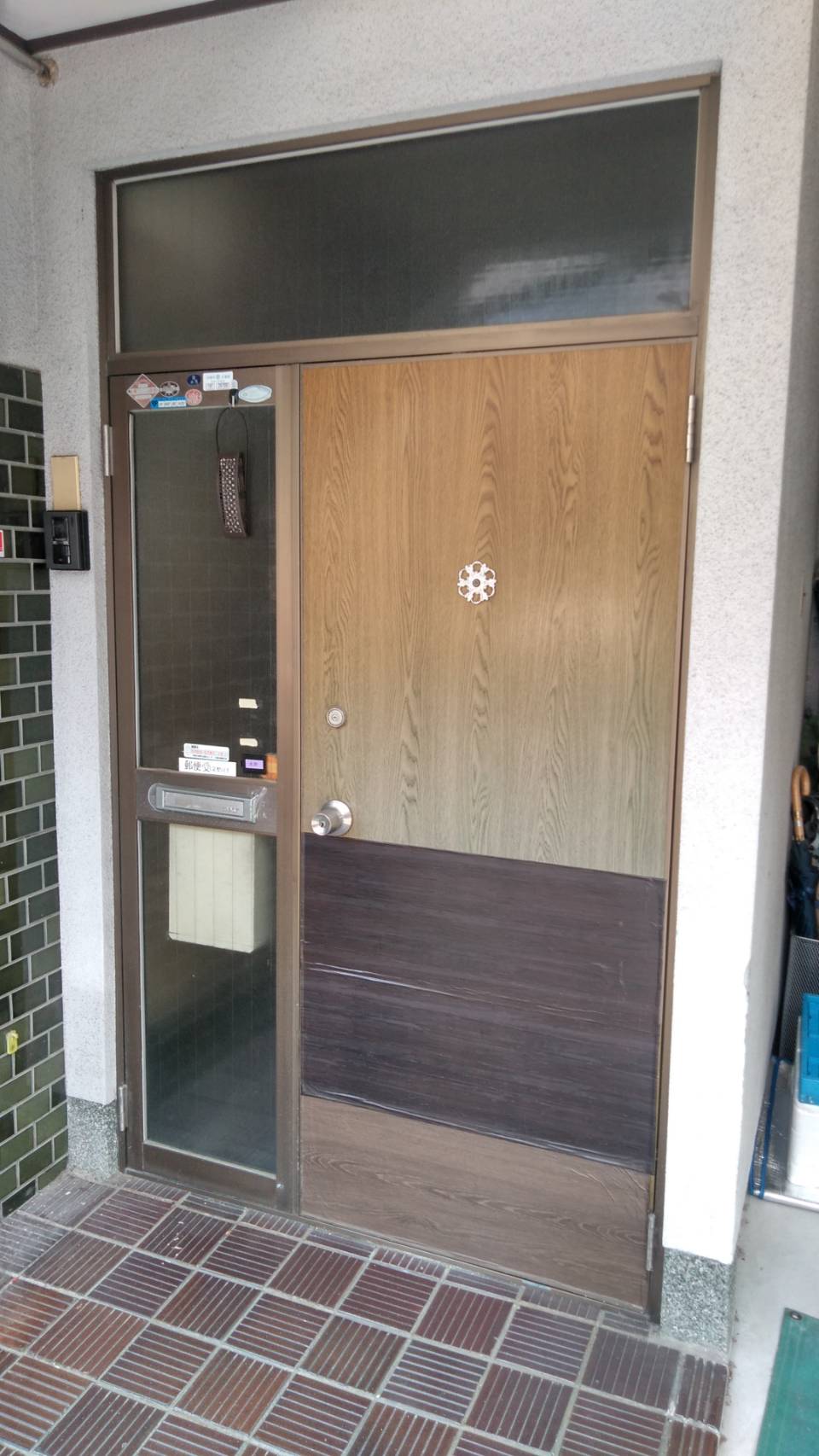 京都市伏見区　戸建て玄関ドア改修工事